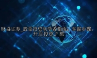 股票投资初学者指南：掌握步骤，开启投资之旅